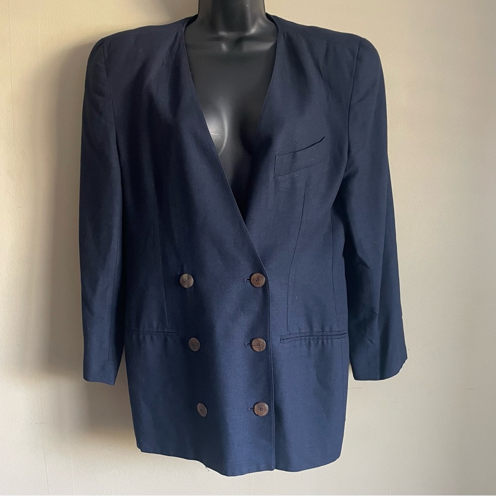 CHRISTIAN DIOR vintage double breasted blazer - Picture 1 of 8